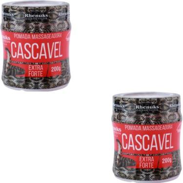 Imagem de 2 Pomada Massageadora Rhenukus Cascavel Extra Forte Pote 200g