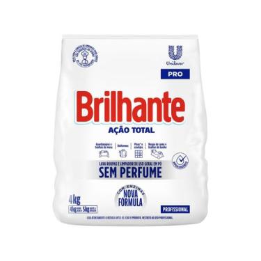 Imagem de Detergente Po Uso Geral 4kg sem Perfume Brilhante Limpeza, sem Fragrân