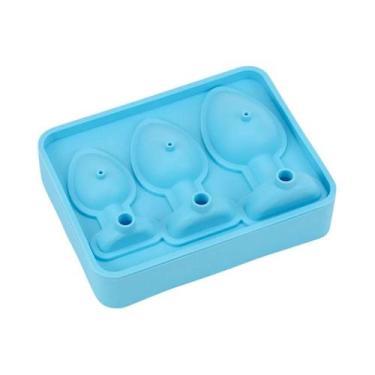 Imagem de Formas De Gelo Reutilizáveis De Silicone Em Formato De Plug Anal Diver