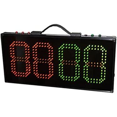 Imagem de Placa de substituição de led, placa de exibição de jogador de mudança de futebol eletrônico de futebol portátil equipamento de placas de substituição de árbitro de lado único
