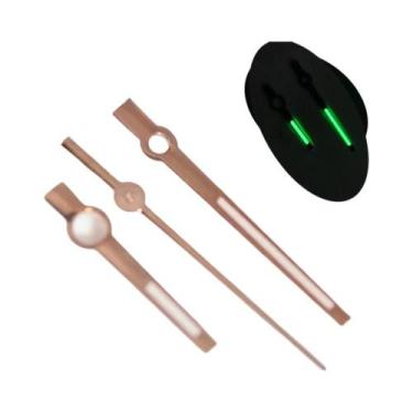 Imagem de Ponteiros De Relógio Luminosos 8x12x12.5mm Polidos Estilo Bastão NH35 