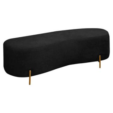 Imagem de Puff Decorativo Banqueta Orgânico Feijão Curvo 138cm Bouclê - SOFA STO