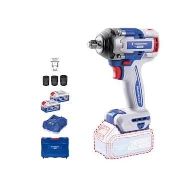 Imagem de Chave de Impacto Tramontina by TOTAL 1/2" 20V 500 N.m Brushless com 2 Baterias 4Ah e Ma...