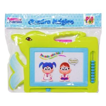Imagem de Lousa Mágica Infantil Escreve e Apaga Golfinho Verde - 7899205950189QU