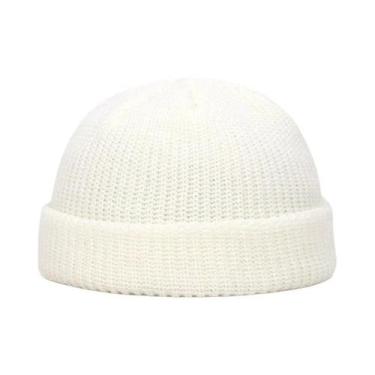 Imagem de Gorro De Lã Unissex Quente De Inverno, Estilo Pescador, Curto, Com Pun