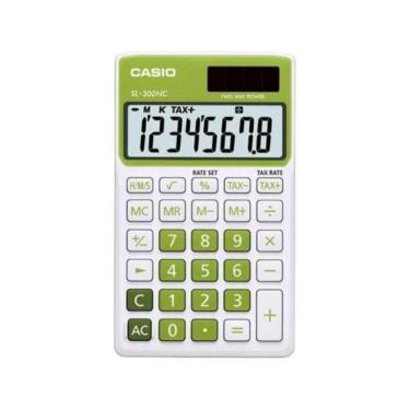 Imagem de Calculadora De Bolso Casio Sl-300nc 08 Dígitos Verde
