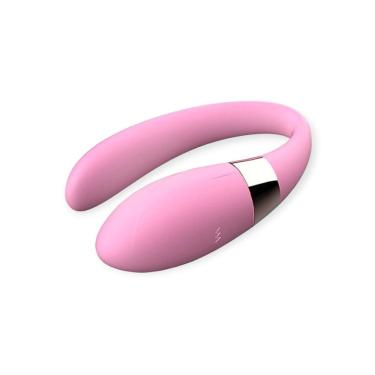 Imagem de Vibrador de Casal com 7 Modos de Vibração e Controle Remoto em Silicone e ABS 8,5CM X 3CM Resistente à Água Recarregável