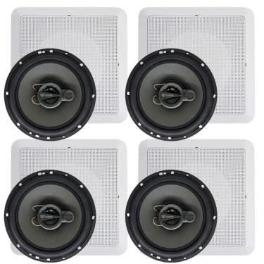 Imagem de Kit de alto-falantes com Arandelas LD6-TX Diamond 140W Triaxial Full Range Som Ambiente...