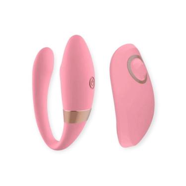 Imagem de Vibrador para Casal Swan Vibrating Egg em Silicone Soft Touch 15.5CM X 2.8CM Rosa com 10 Modos de Vibração