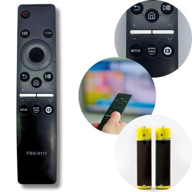 Imagem de Kit Controle Compatível C/ Samsung 4K Modelo FBG-9111-Pilha - FBG Come