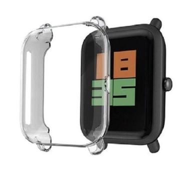 Imagem de Case Bumper Nsmart para proteção compatível com Amazfit Bip S, Transpa