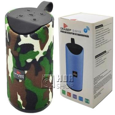 Imagem de Caixa de Som Bluetooth Portátil USB, Micro SD, FM, Com Alça - D-G113 -