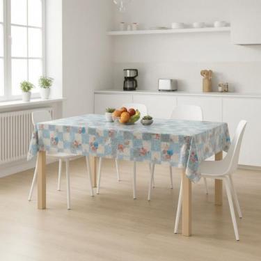 Imagem de Toalha De Mesa Diamante Compose Rosas Rolo 1,40x50m Vinil Pvc - Plast.