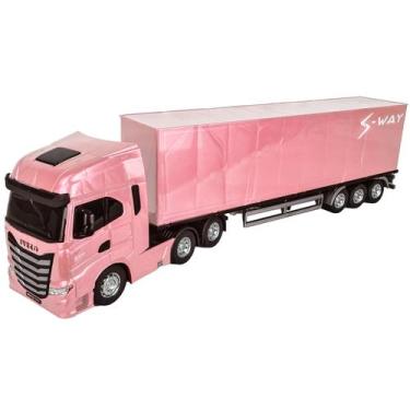 Imagem de Caminhão De Brinquedo Grande 1:30 Iveco Realista S-way Baú - Usual Bri