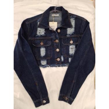 Imagem de Jaqueta Jeans Cropped - ByUnna Jeans , Jeans claro, GG