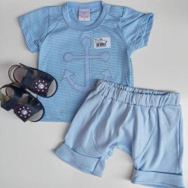 Imagem de Conjunto masculino infantil âncora -roupa de bebê verão - Bela Fase, A