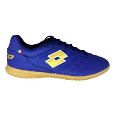 Imagem de Chuteira Futsal Lotto Stadio Origin Unissex Azul Marinho, Azul, 43