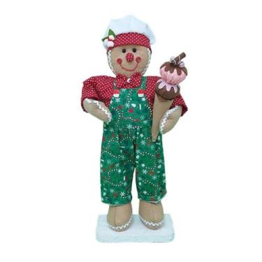Imagem de Boneco Natal Biscoito Natalino 50cm - Genérico