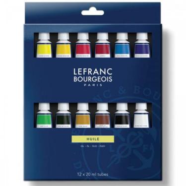 Imagem de Kit Tinta Óleo Lefranc & Bourgeois 20ml 12 Cores - Lefranc Bourgeois