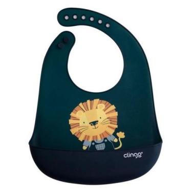 Imagem de Babador Flex Luke Silicone Com Bolso Coletor Clingo