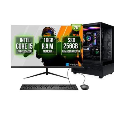 Imagem de Computador Gamer Completo Intel Core I5 16GB Ram Ssd 480GB Windows 10 Brazil PC