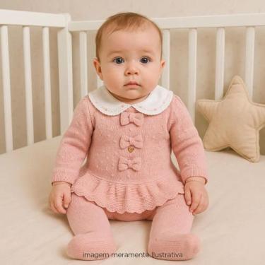 Imagem de Saída Maternidade Fem. Kit Macacão + Manta Rosa Bebê - Hug, Rosa bebê,