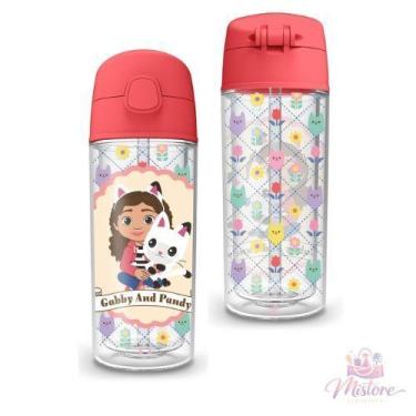 Imagem de Garrafa Infantil Pop Casa Mágica da Gabby Helsim 270ml, Vermelho