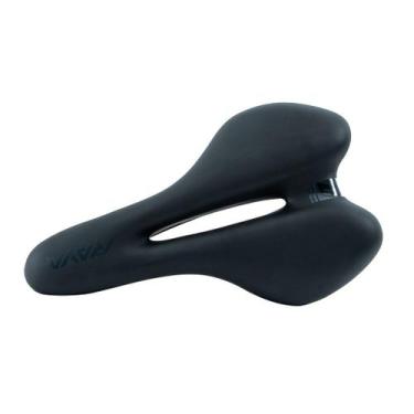 Imagem de Selim bike mtb speed vazado Rava anti prostático mod. 01, Preto, Único