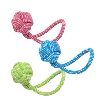 Imagem de Brinquedo Nabi Mordedor Corda 22 cm para Cães - Cores Sortidas - Napi