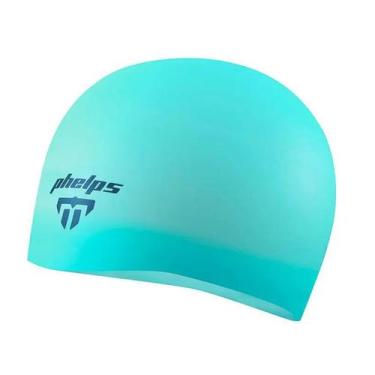 Imagem de Touca de Natação Adulto de Silicone Phelps Dome Race Cap 2.0, Turquesa