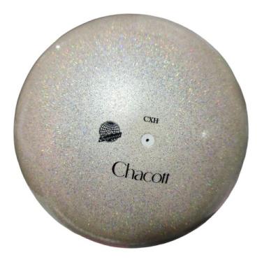 Imagem de Bola Jewelry Chacott 185mm Ginastica Ritmica - Selo FIG, Unico, Branco