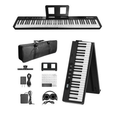 Imagem de Piano digital dobrável FingerBallet de 88 teclas com Bluetooth MIDI