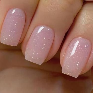 Imagem de Esmalte de Unhas Vishine Gel Transparente com Glitter Rosa 15ml