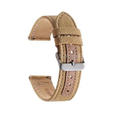 Imagem de Pulseira De Relógio Unissex Vintage Em Couro Genuíno E Nylon Com Liber