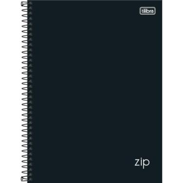 Imagem de Caderno Espiral Capa Dura Universitário 10M Zip Preto 160Fls Tilibra 5