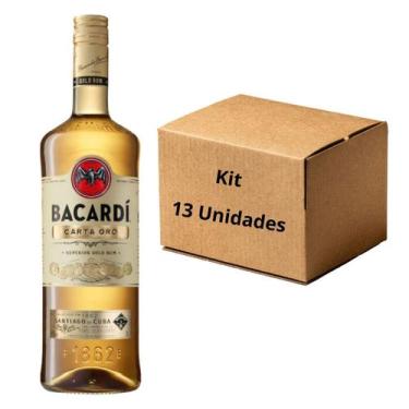 Imagem de kit 13 Und Rum Bacardi Carta Ouro 980 Ml