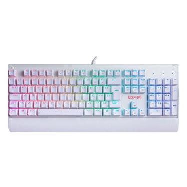 Imagem de Teclado Mecânico Redragon Kala Lunar White - ABNT2 - rgb Chroma - Switch Azul - K557W-RGB blue