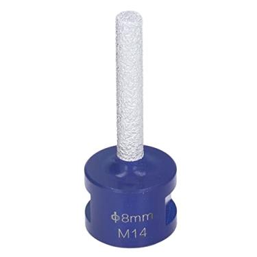 Imagem de Fresa de brasagem a vácuo, melhora a nitidez sem queda M14 Rosca de diamante eficiente Fresadora de diamante Resistente ao desgaste para moagem de mármore para cerâmica dura 8mm