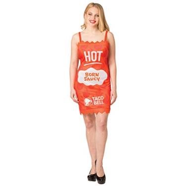 Imagem de Vestido de molho de sino de taco fantasia quente, tamanhos P-GG, Laranja, Medium-Large