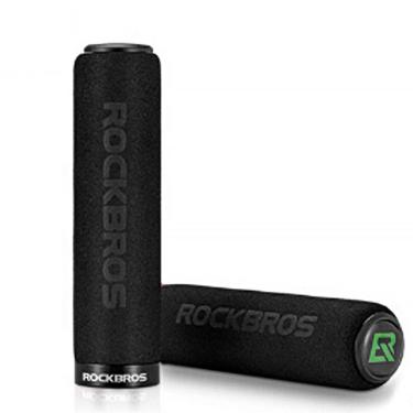 Imagem de Manopla Punhos de esponja para ciclismo MTB, anti-derrapante e anti-impacto BT1001BKBK - Preto - ROCKBROS