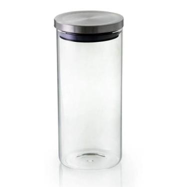 Imagem de Pote Hermético Borossilicato Tampa Prata 1,3L - Mimo Style