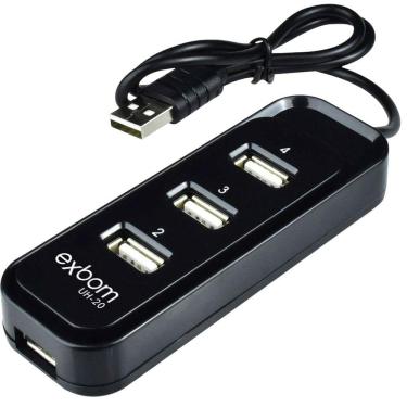 Imagem de Hub Usb 2.0 Expansor Extensor Multiplicador 4 Portas 4 Em 1
