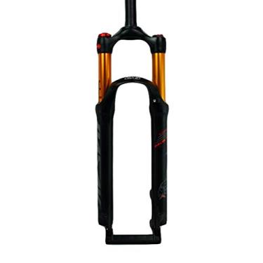 Imagem de HIOD Garfos para bicicleta suspensão pneumática bomba de choque MTB garfo tubo reto para mountain bike com trava de suspensão, A, 27,5 polegadas