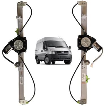 Imagem de Par Máquinas de Vidro Elétrico Transit de 2008 à 2013 com motor