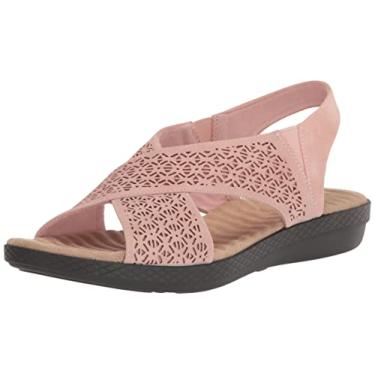 Imagem de Easy Street Sandália feminina Claudia Wedge, Blush, 9.5