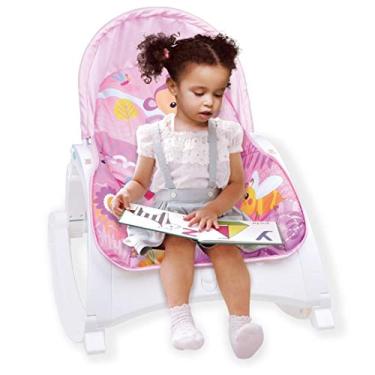 Imagem de Cadeira de Descanso Bebê Alimentação Repouseira Baby Style Little - Rosa
