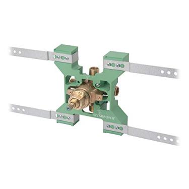 Imagem de Symmons Válvula de chuveiro e banheira de pressão Temptrol de latão 262BRBODY com suporte de instalação rápida