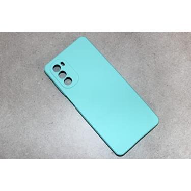 Imagem de Capa Protetora em Silicone Premium para Novo Motorola Moto G62 - Verde Agua
