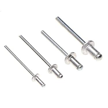 Imagem de Tingpai Conjunto de rebitador resistente de 200 unidades de mão 2.4/3.2/4.0/4.8mm Conjunto de kit G-un de rebites de alumínio Fer menta de so mento de rebites de alumínio pa veículo de de