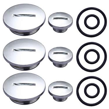 Imagem de Stylemafia Três conjuntos de tampas laterais do estator do motor quádruplo com vedações 50cc 70cc 90cc 110cc 125cc Compatível com ATV BMS Roketa Taotao SunL Coolster